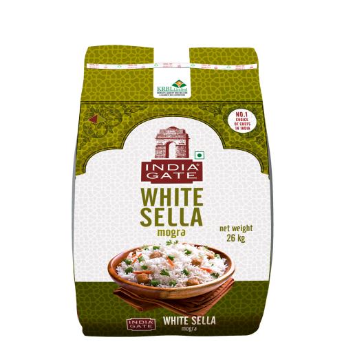 India Gate White Sella Mogra Rice 26 Kg