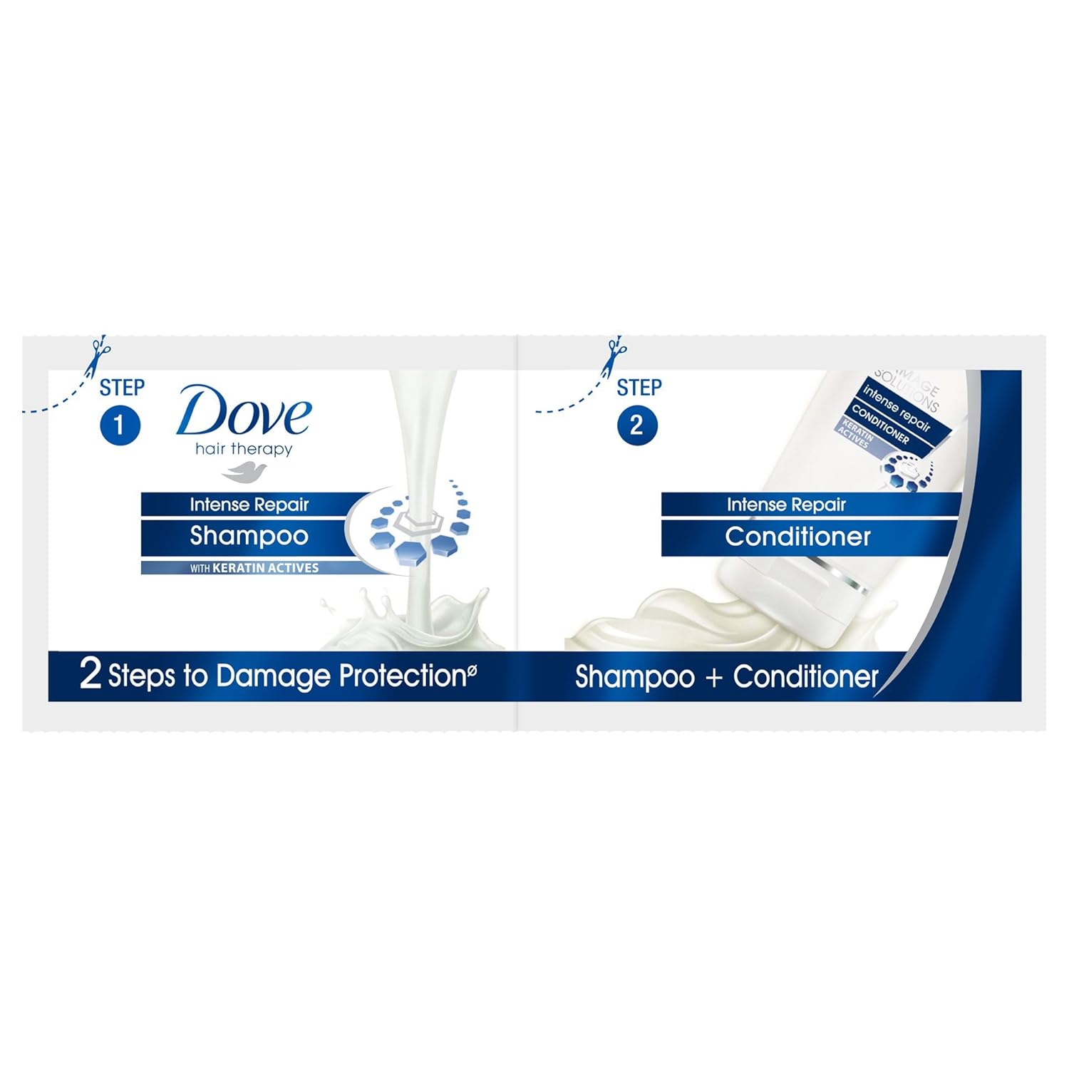 Dove Intense Repair Shampoo And Conditioner Twin Sachet 6 Ml Pk16