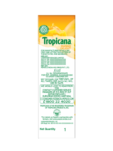 Tropicana Mango Juice 1 L