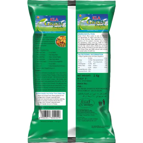 Kla Frozen green Peas 1 Kg