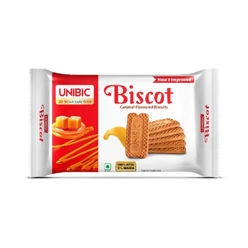 UNIBIC BISCOT FAMILY CARAMEL BISCUITS 120 G