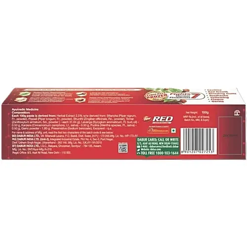 Dabur Red Paste 75 G + Brush Cp