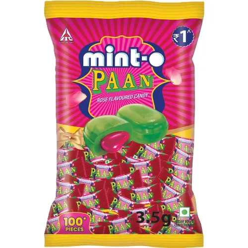Itc Minto Paan Rose Flavoured Candy 100 U 350 G