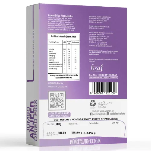 Wonderland Foods Grandeur Anjeer 200 G