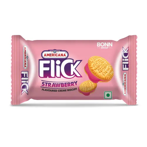 Americana Flick Strawberry Crème Biscuits 54 G