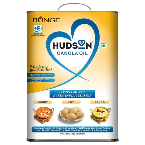 Hudson Canola Oil 15 L Tin