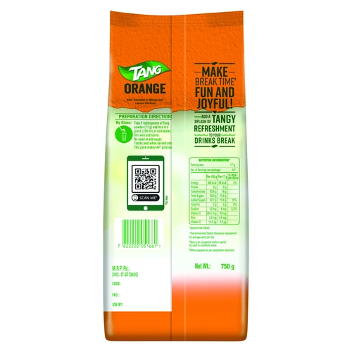 Tang Orange Flavor 750 G