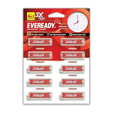 Eveready 1015 Carbon Zinc Aa Battery Pk10