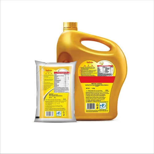 Saffola Gold Oil Jar 5 L + 1 Ltr Pouch Free