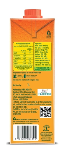 Real Mango Juice 1 L Pk12