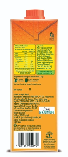 Real Mixed Fruit Juice 1 L