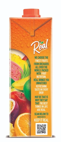 Real Mixed Fruit Juice 1 L Pk12