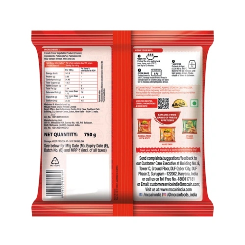Mccain Fries Value Pack 750 G