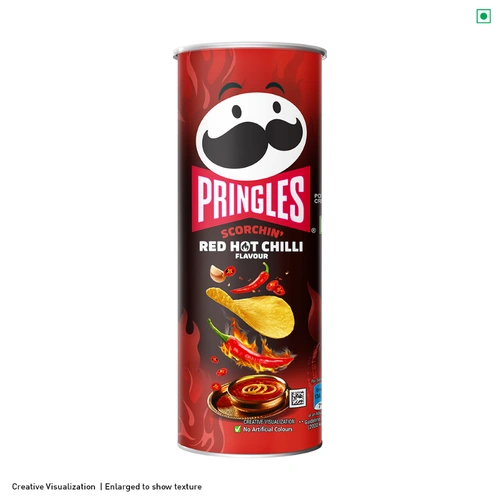 Pringles Red Hot Chilli Flavour Can 102 G