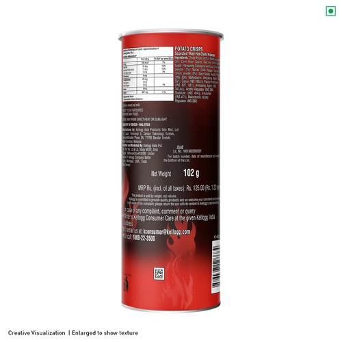 Pringles Red Hot Chilli Flavour Can 102 G