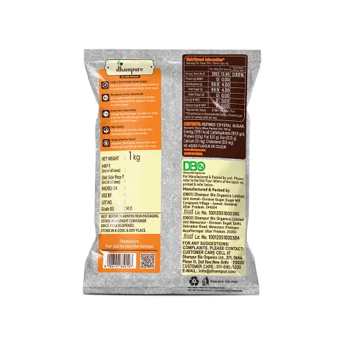 Dhampure White Crystal Sugar 1 Kg