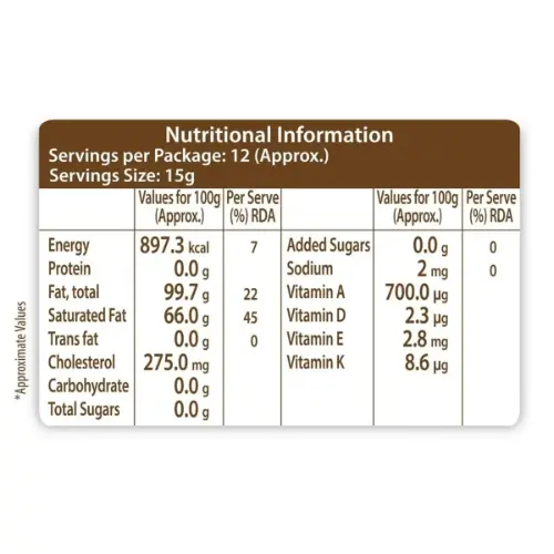 Paras Ghee Jar 180 Ml