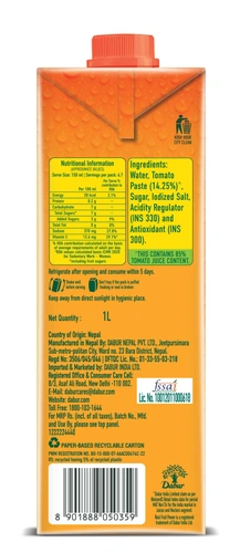 Real Fruit Power Tomato 1 L Pk12