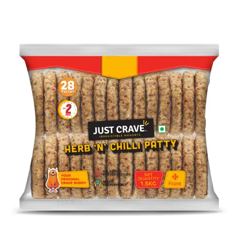Just Crave Herb 'n' Chilli Patty 1.5 Kg
