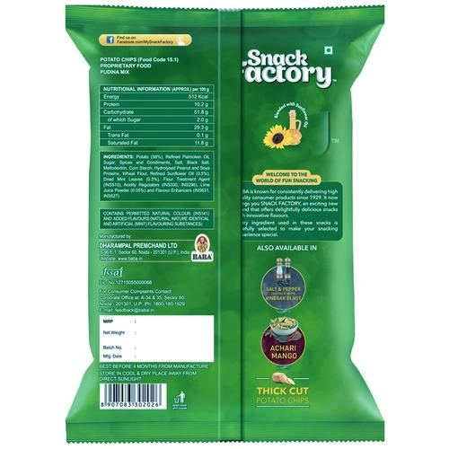 Snack Factory Potato Chips Pudina Mix 45 G