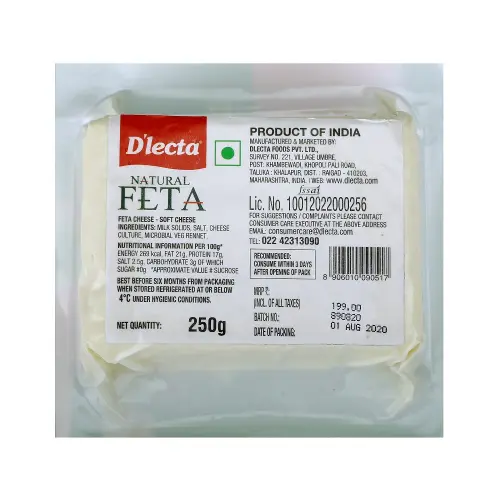 DLECTA CHEESE FETA BLOCKS 250G