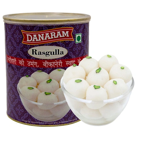 DANARAM RASGULLA CANNED (25 G - 16 PC) 1 KG