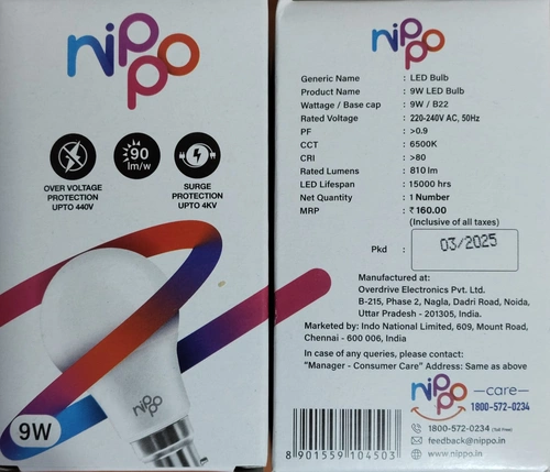 Nippo Led Bulb 9w