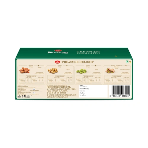 HALDIRAM 4 JAR BOX- TREASURE DELIGHTS 370 G