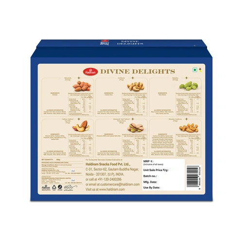 HALDIRAM 6 JAR BOX- DIVINE DELIGHTS 550 G