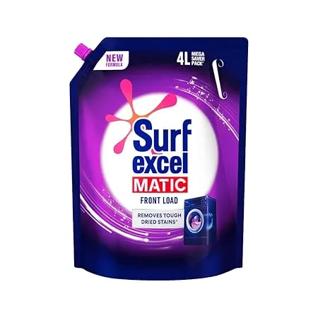 Surf Excel Matic Front Load Liquid Detergent Pouch 4 L