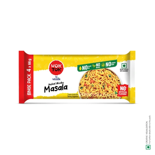 WOK TOK MASALA INSTANT NOODLES PK 4 264 G