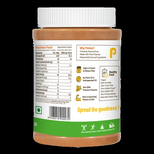 Pintola All Natural Peanut Butter Crunchy 1 Kg