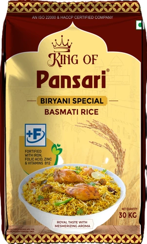 King Of Pansari Biryani Special Basmati Rice 30 Kg