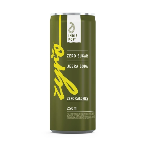 ZYRO ZERO SUGAR JEERA SODA ENERGY DRINK CAN 250 ML