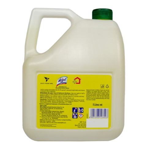 Lizol Citrus Disinfectant Floor Cleaner 5 L