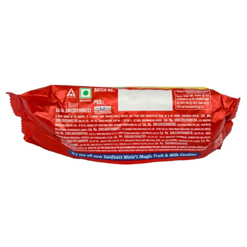 Sunfeast Moms Magic Butter Biscuits 58.4 G (50 G + 8.4 G) Pk 12